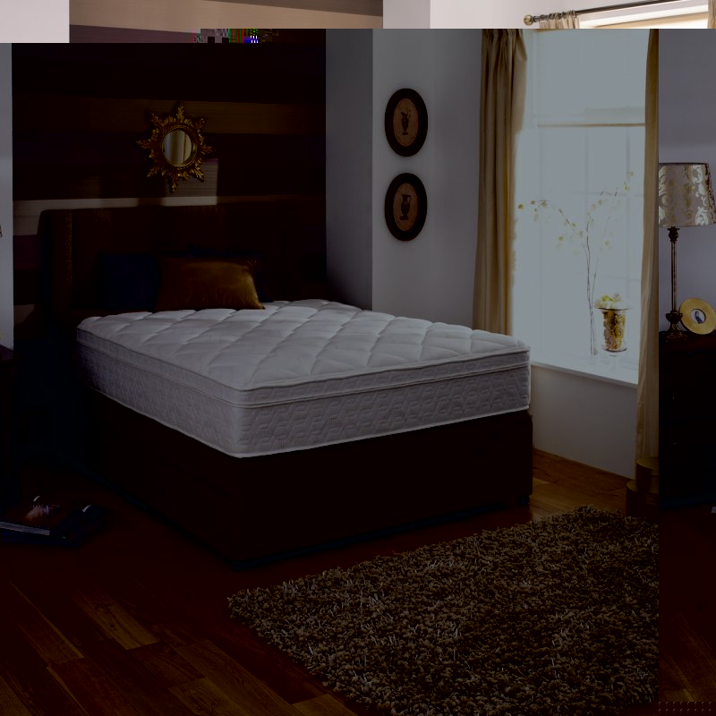King Koil Spinal Care Comfort Super King (180cm) Platform Top Divan Set Brown