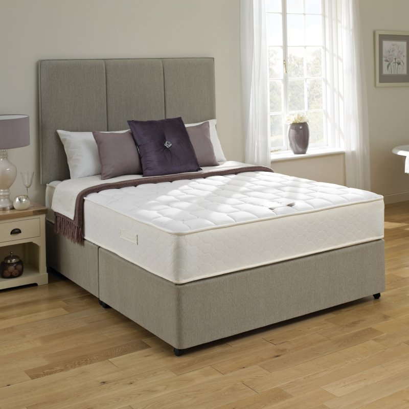 King Koil Care Support (ICA) Single (90cm) Platform Top Divan Set Silver