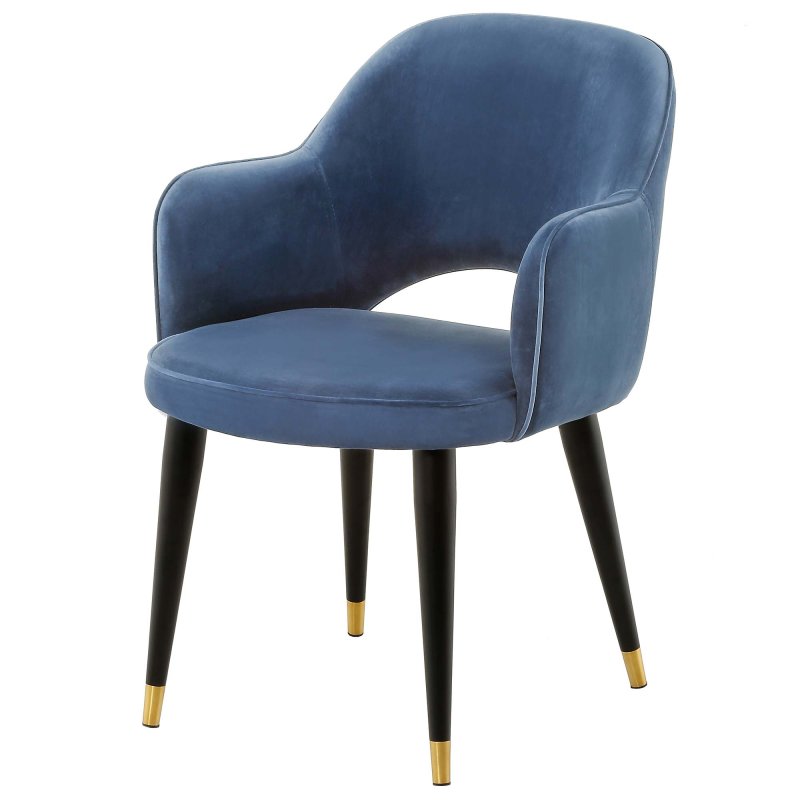 Hadley Dining Chair (Blue) W58 H81 D65cm