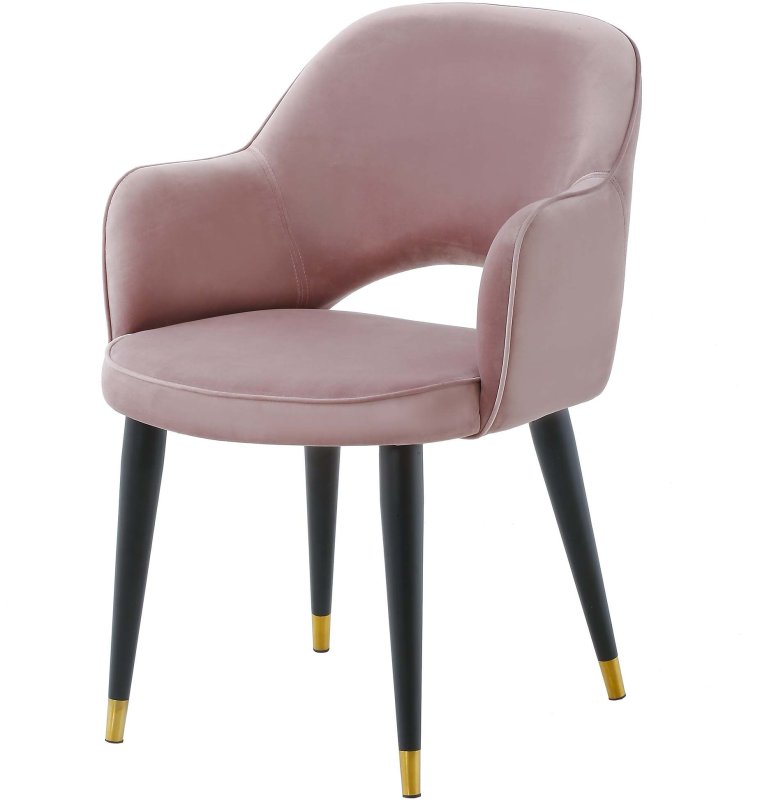 Mindy Brownes Hadley Dining Chair, Blush Pink Leather Dining Chairs