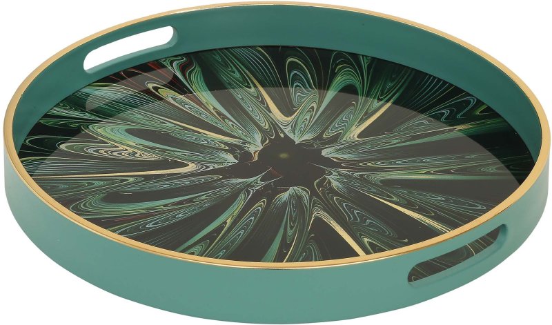 Mindy Brownes Serving Tray Green Envy