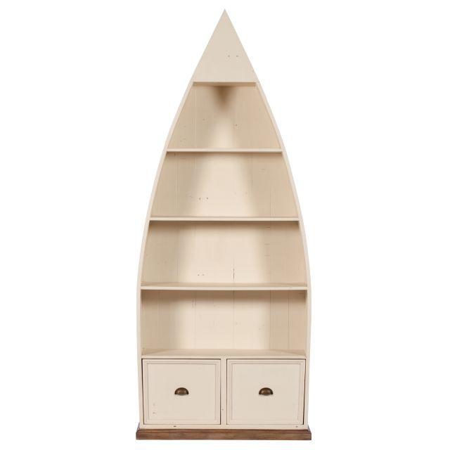 Cape Cod Painted Boat Shaped Bookcase Bookcases Meubles