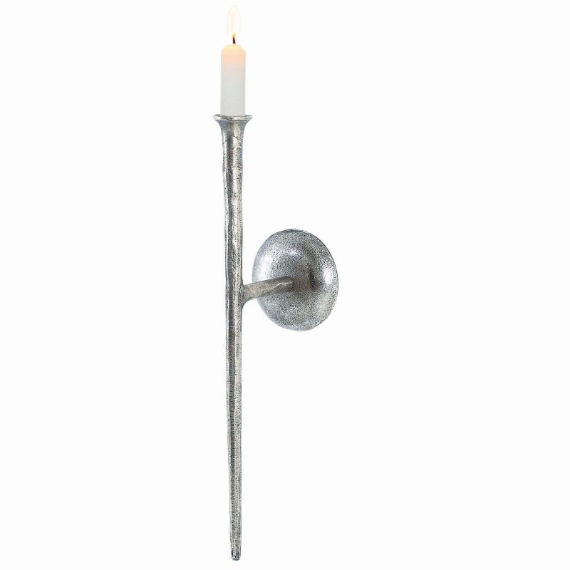 Mindy Brownes Mindy Brownes Antique Single Candle Holder Silver