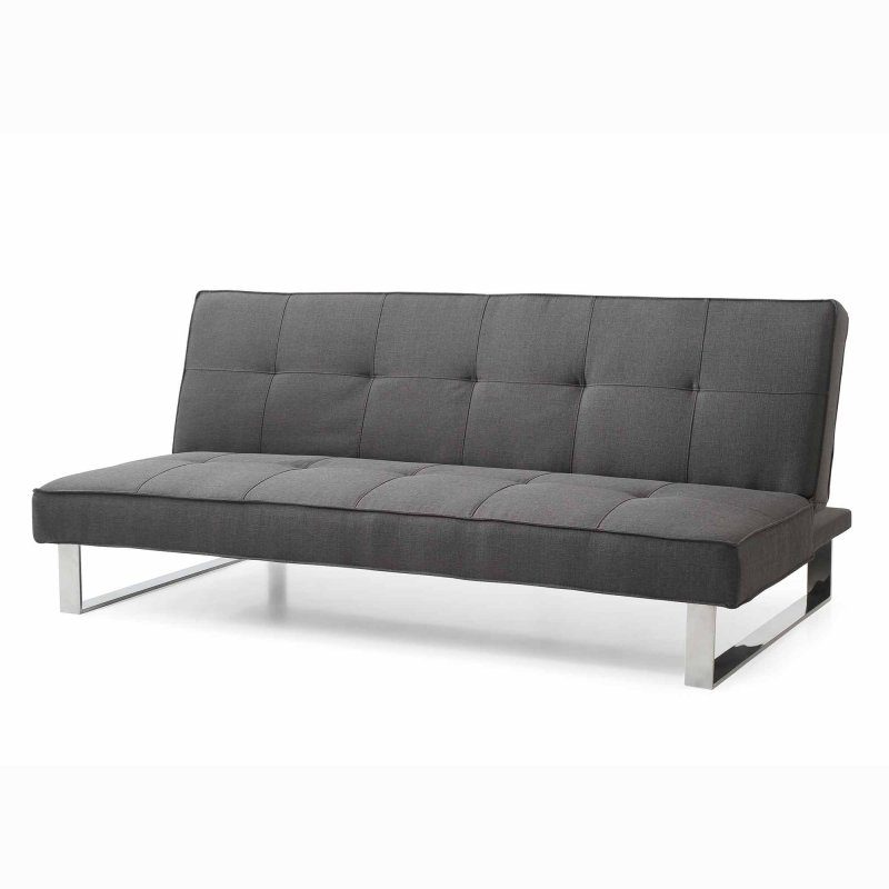 Hemis 3 Seater Sofa Bed Fabric Charcoal