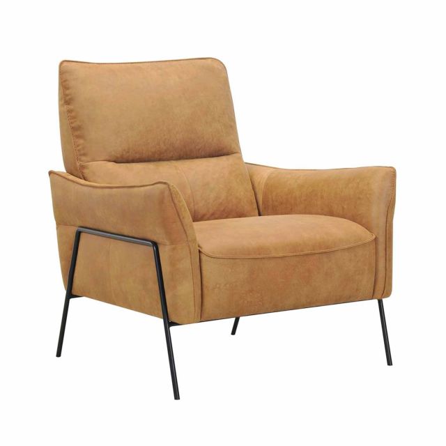 Ringa Armchair Leather Tan Occasional, Tan Leather Chairs