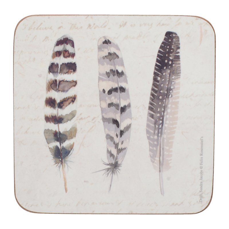 Creative Tops Feathers Coasters (Set of 6)