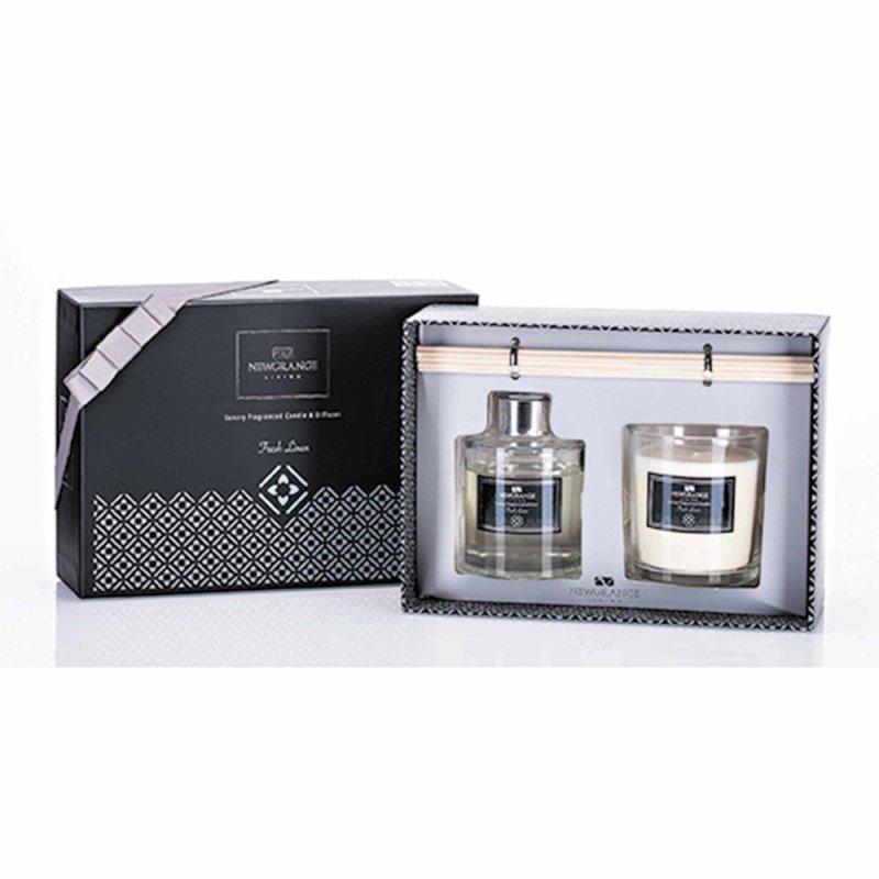 Newgrange Living Fresh Linen Luxury Diffuser Set