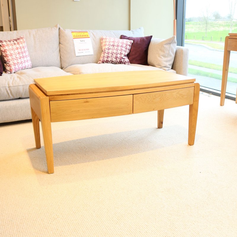 Astoria 4 Drawer Coffee Table Oak (Available in Galway) RRP €495 OUR PRICE €229