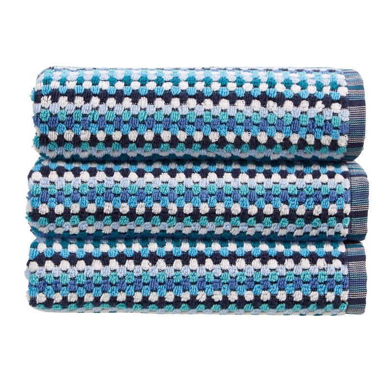 Carnaby Stripe Bath Towel Blue 