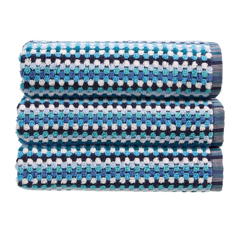 Carnaby Stripe Bath Sheet Blue