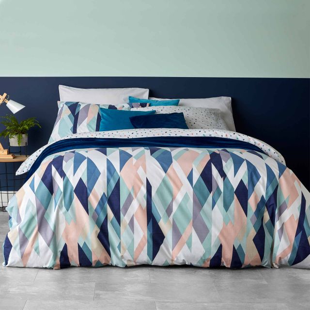 Christy Living Quartz Reversible Duvet Cover Set Multi Coloured Duvet