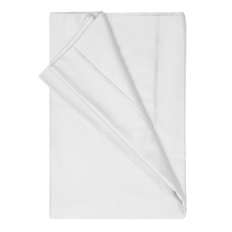 500 Thread Count Cotton Rich Double Flat Sheet White