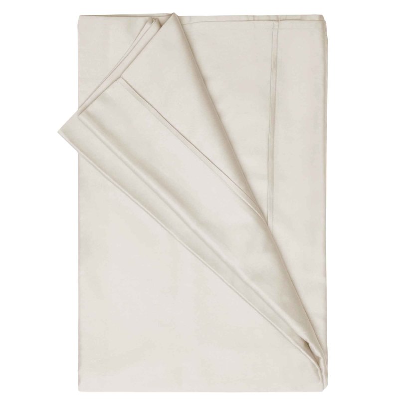 500 Thread Count Cotton Rich Single Flat Sheet Ivory