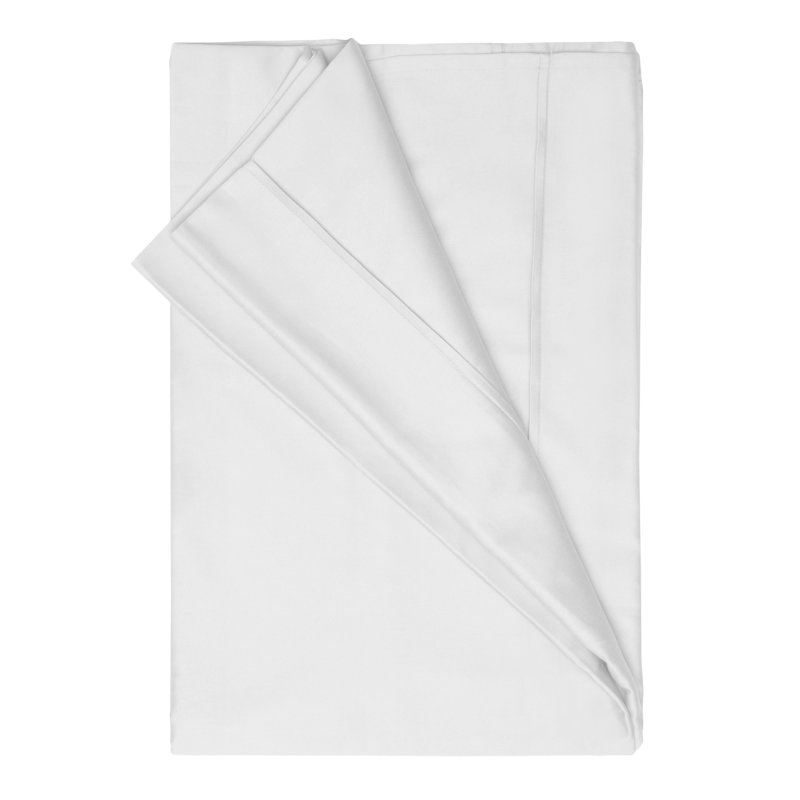500 Thread Count Cotton Rich Single Flat Sheet White