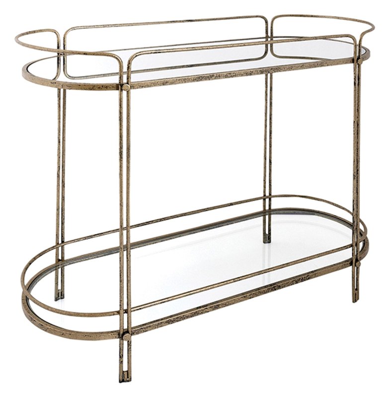 Mindy Brownes Rhianna Console Table Black & Gold