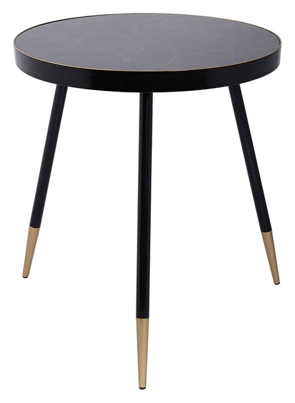 Mindy Brownes Venus Side Table Black & Gold