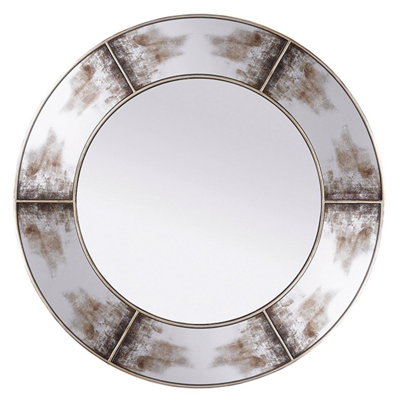 Mindy Brownes Zahra Round Mirror Champagne