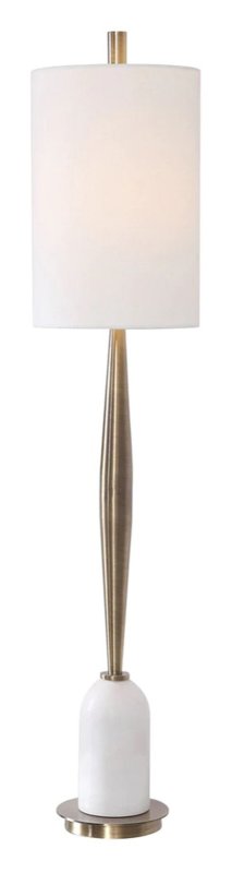 Mindy Brownes Minette Buffet Table Lamp Antique Brass With White Shade