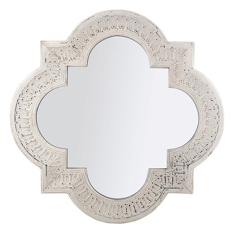 Mindy Brownes Faith Mirror Distressed White Frame