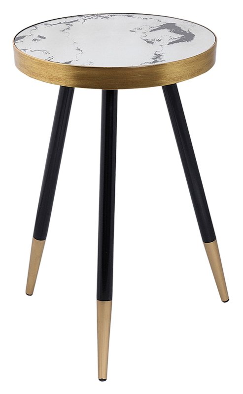 Mindy Brownes Vega Side Table Black & Gold