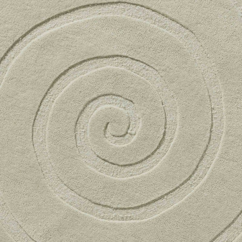 Spiral Ivory Rug 140 x 140