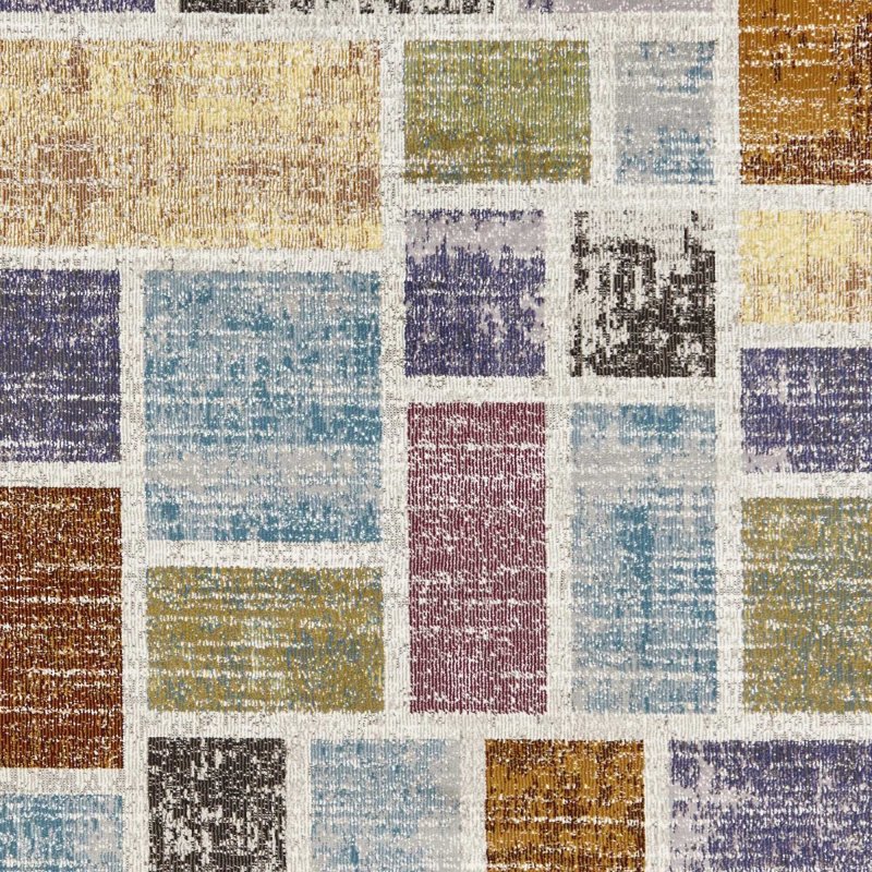 16th Avenue Rectangles 37A Rug 120x170cm Multi Coloured
