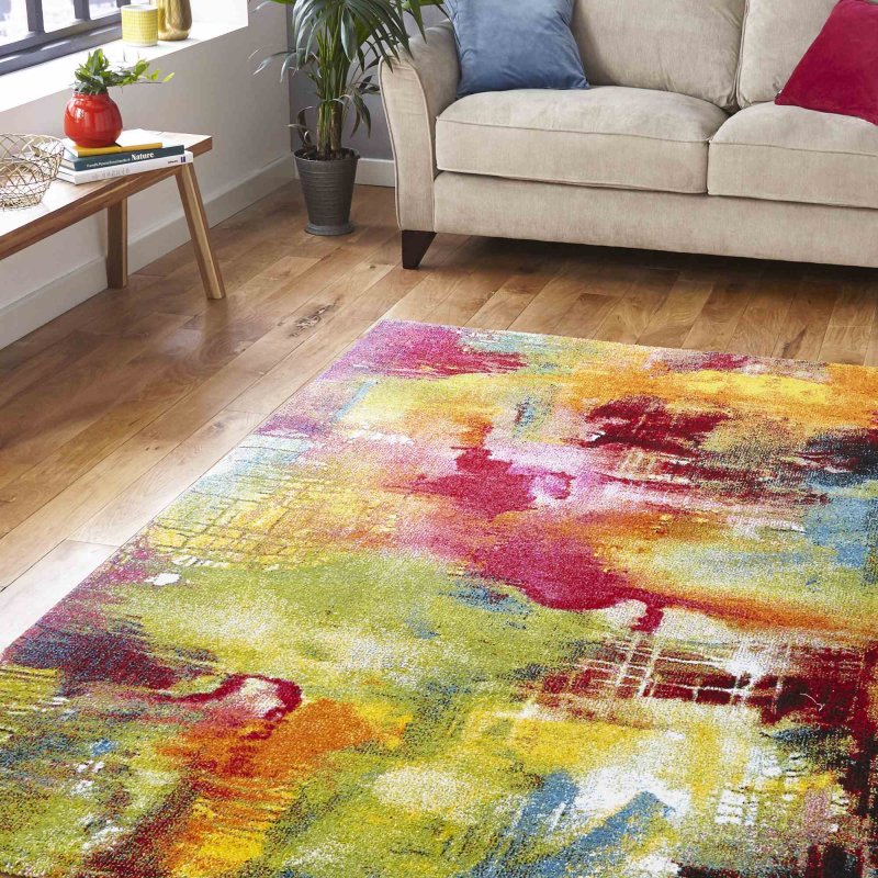 Multi Coloured Rug Shell Sunrise 20754 Rug Multi Coloured (Multiple Sizes) - Meubles