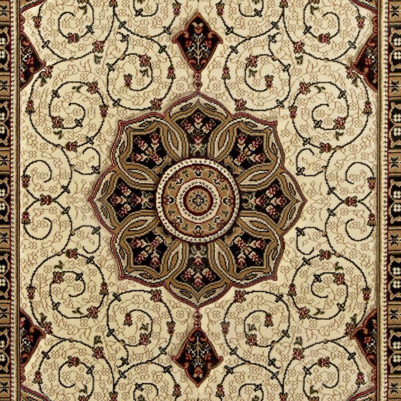 Heritage 4400 Rug 80x140cm Black & Cream