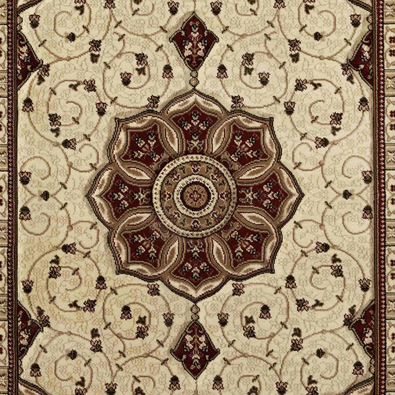 Heritage 4400 Rug 80x140cm Cream & Red
