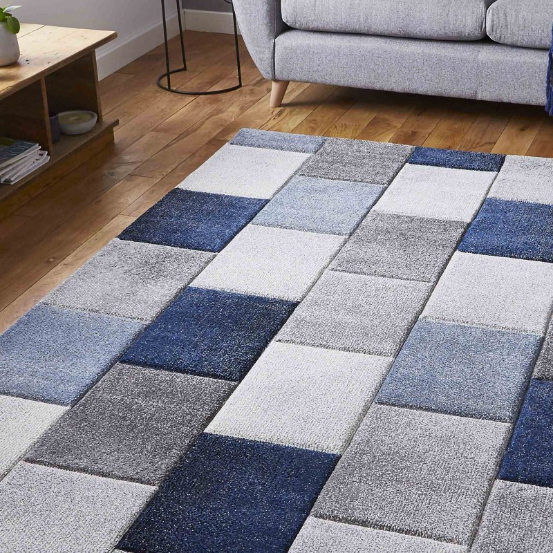 Brooklyn 21830 Rug 120x170cm Grey & Blue