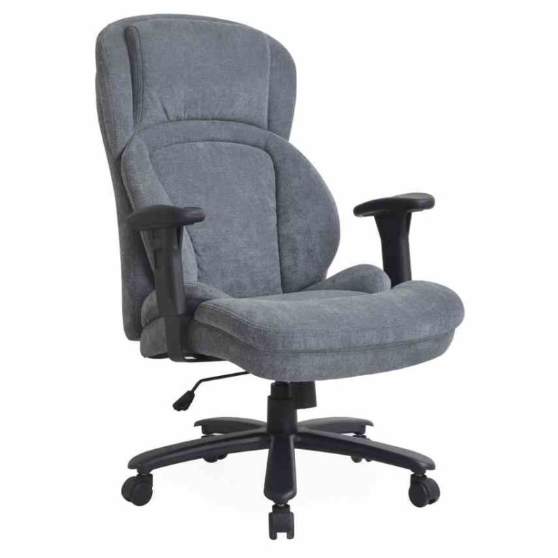 New York Chairman Office Chair Fabric Grey