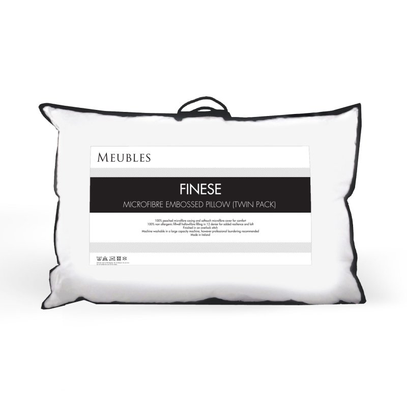 Meubles Finese Microfibre Embossed Pillow Pair