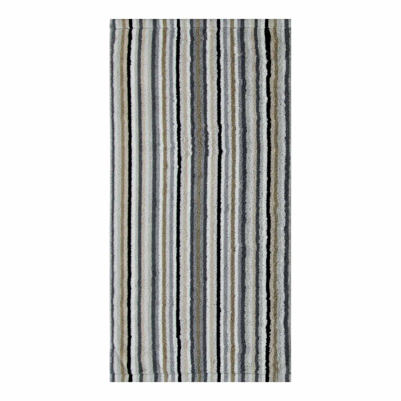 Lifestyle Stripe Antracite/Sand Hand Towel