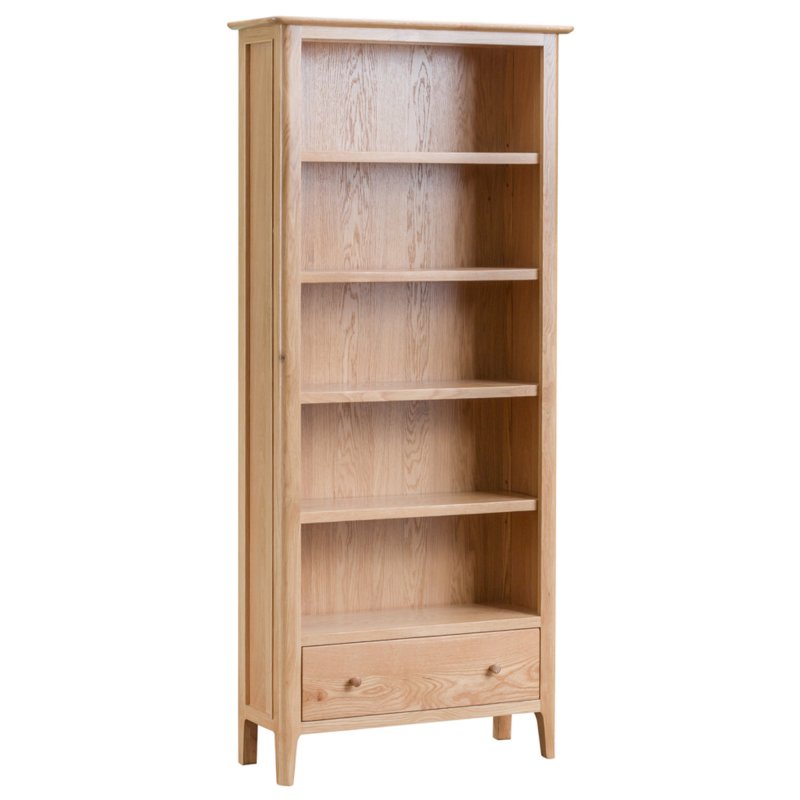 Alford 1 Drawer Large Bookcase Light Oak 