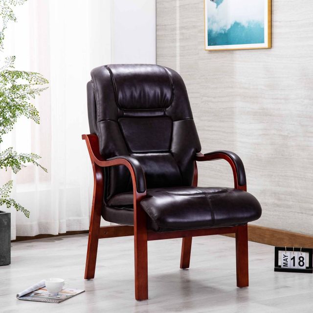 Brogan Orthopaedic Armchair Faux, Leather Fireside Chairs