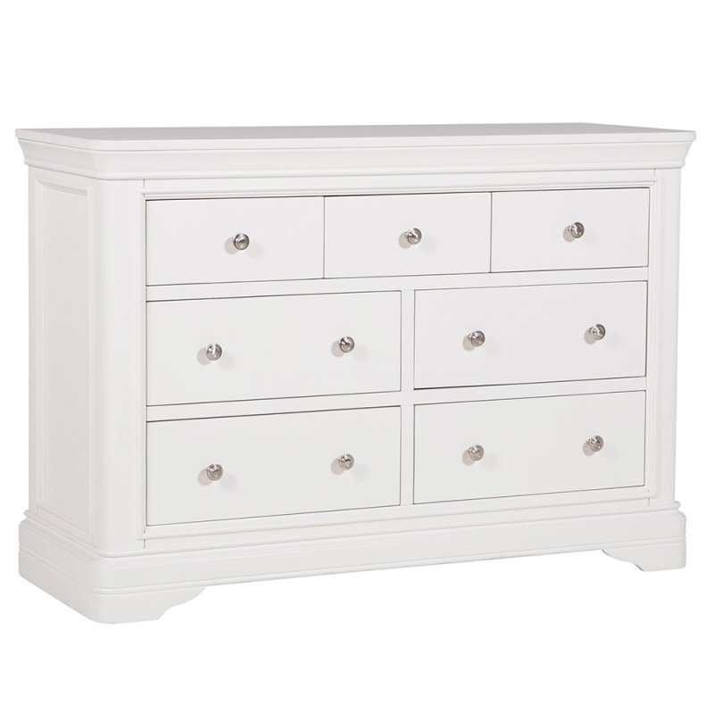 Acton 4+3 Drawer Chest of Drawers Bone White