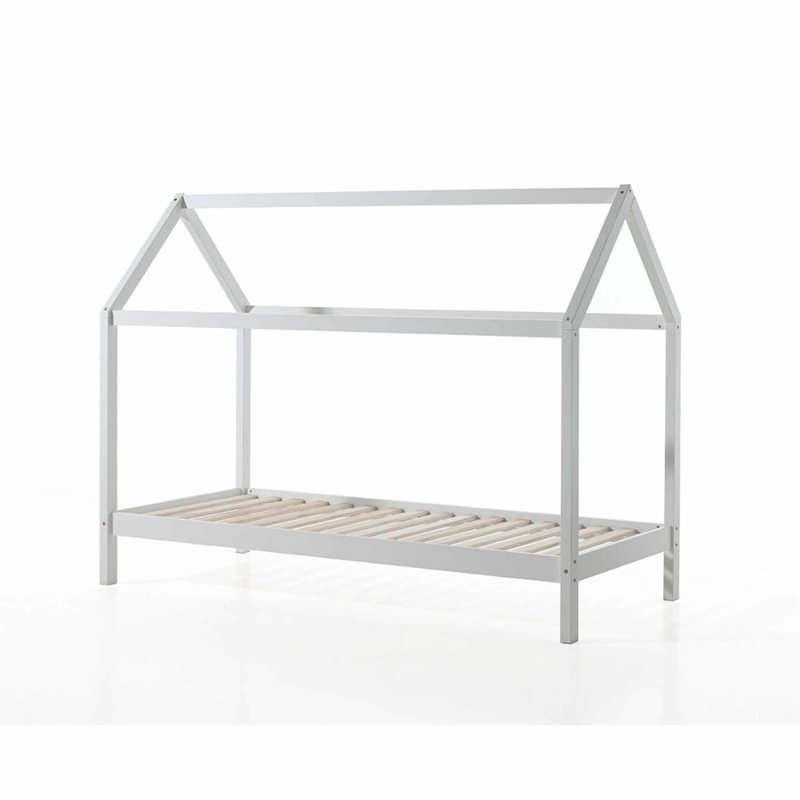 Dallas Bed Without Fence 90x200cm White (Unassembled)