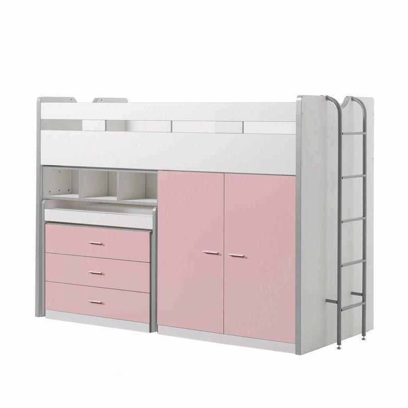 Bonny 70 Mid Sleeper Light Pink (Unassembled)