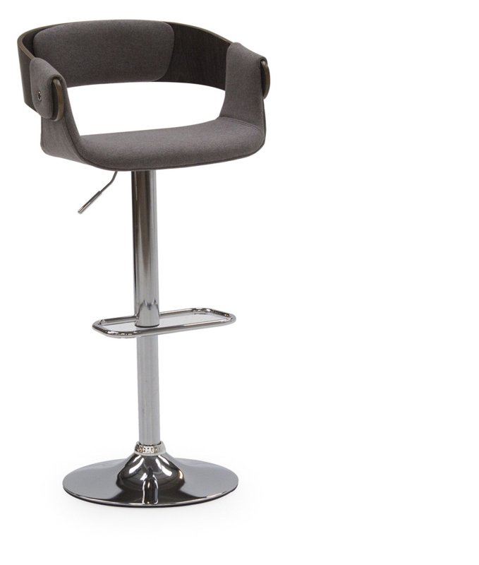 Rita High/Low Gas Lift Bar Stool Fabric Grey Meubles