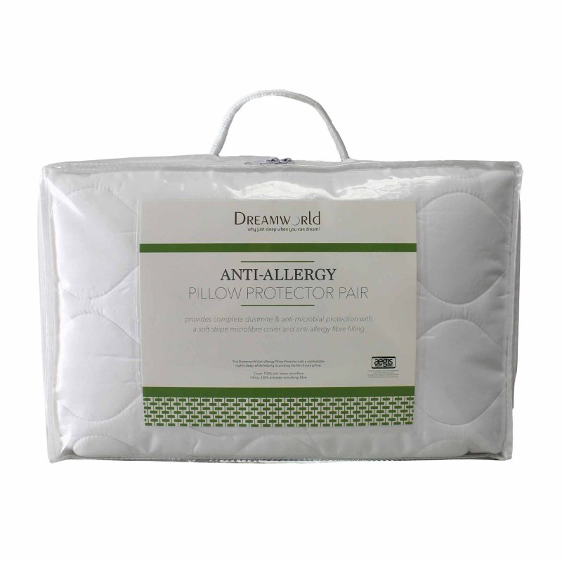 Dreamworld Anti Allergy Pillow Protector Pair