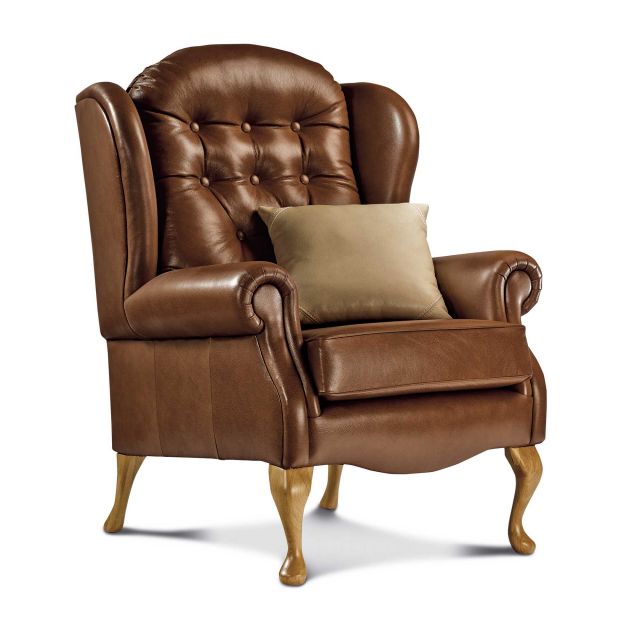 Sherborne Lynton Fireside Chair Leather, Leather Fireside Chair