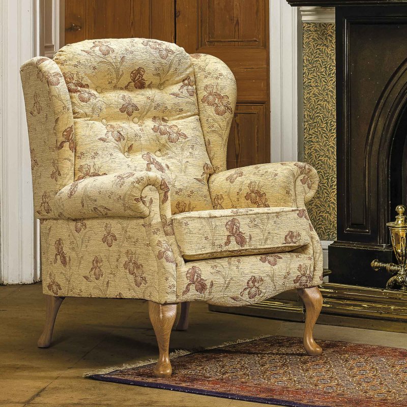 Sherborne Lynton Fireside Chair High Seat Standard Fabric 