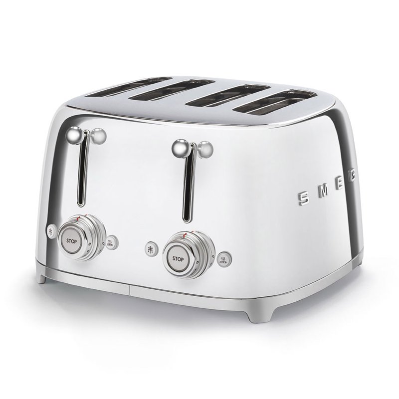 SMEG 50’s Style 4 Slice Toaster Stainless Steel