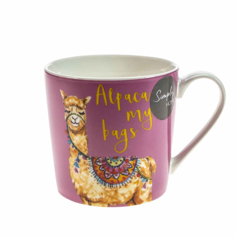 Simply Home Alpaca My Bags/You’re Llamazing Mugs Multi Coloured (Set of 4)