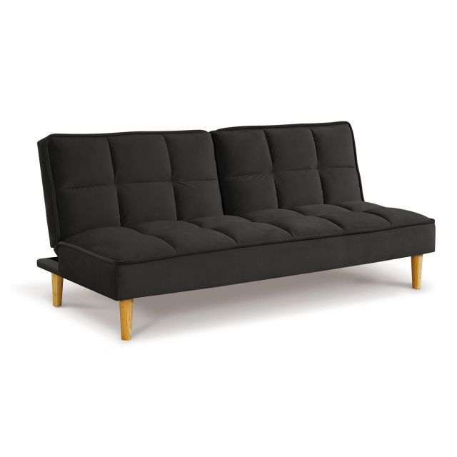 Jura 3 Seater Sofa Bed Fabric Dark Grey