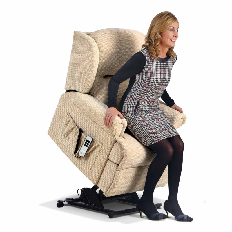 Sherborne Malvern Electric Lift & Rise Reclining Mobility Chair Standard Fabric Lifestyle