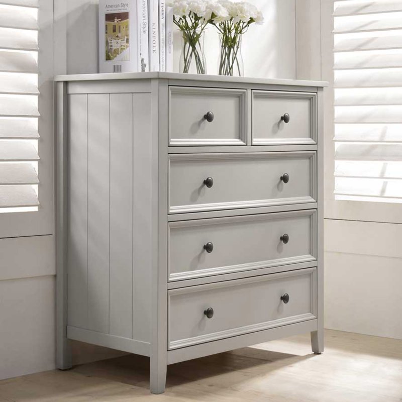 Carrie 3 + 2 Drawer Chest of Drawers Painted Clay