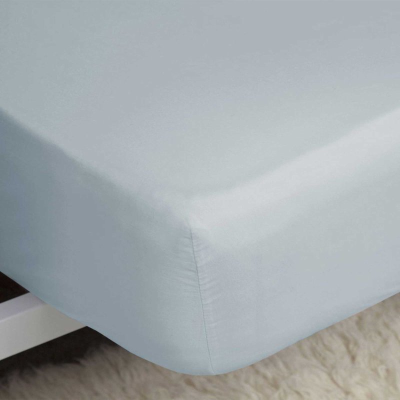 200 Thread Count King Fitted Sheet Duck Egg 