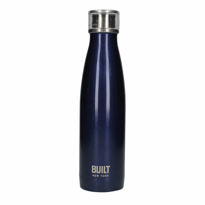 Built 17oz Stainless Steel Bottle Midnight Blue