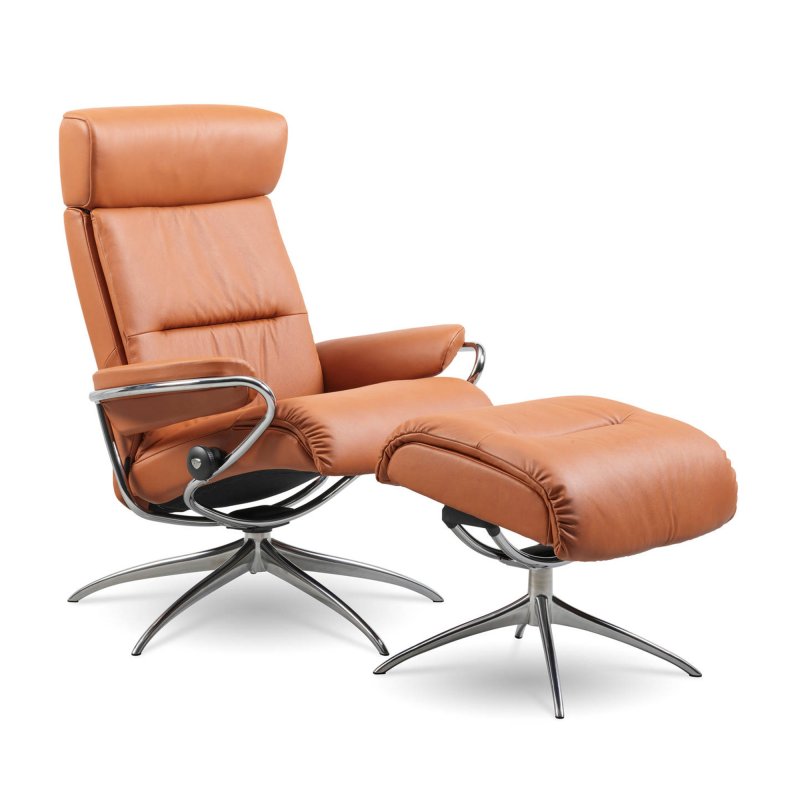 Stressless Tokyo Chair & Footstool With Standard Base Paloma & Cori Leather